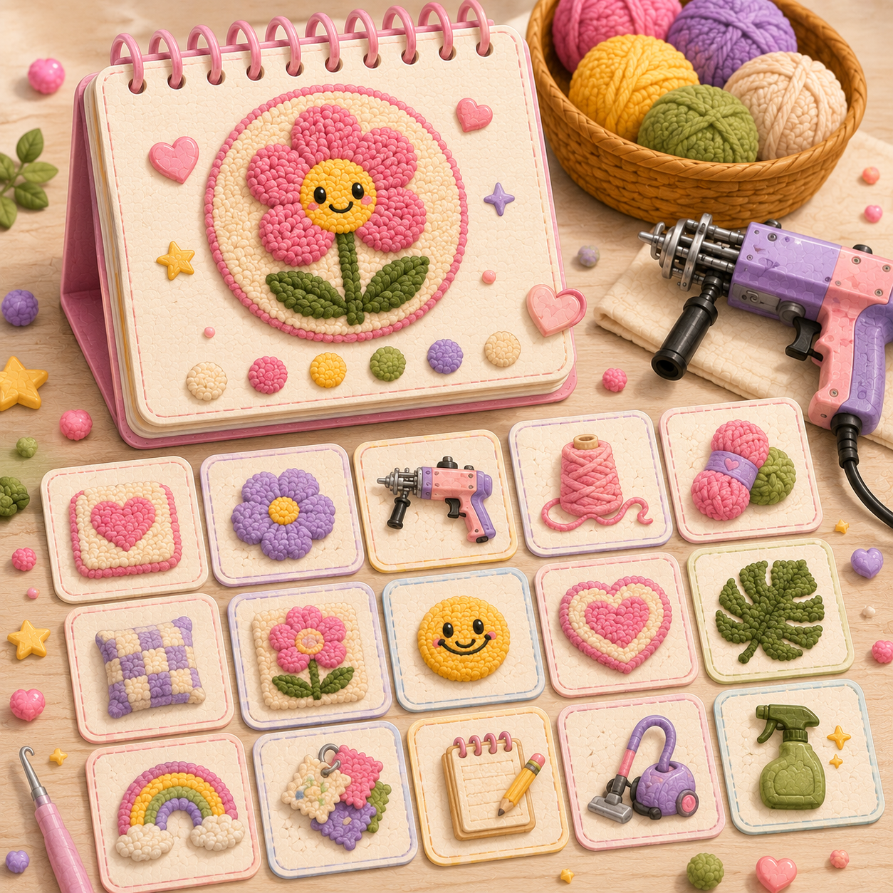 30-Day Rug Tufting Practice Planner