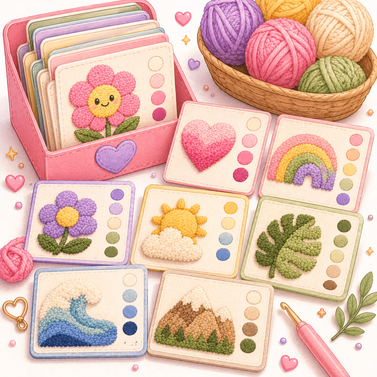 Yarn Colour Pairing Cards